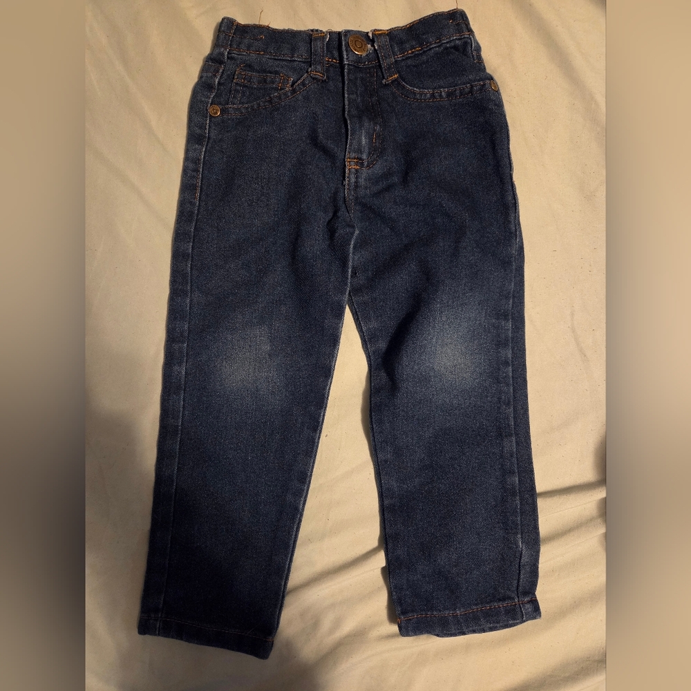 3T Boys Perry Ellis Dark Blue Denim Jeans Straight Cut